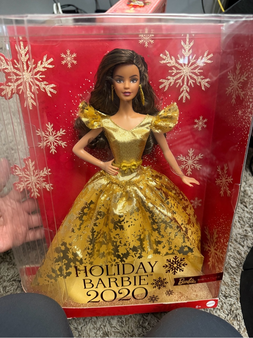 Barbie Gold Holiday Collector Doll 2020 in Shimmering Metallic Gown